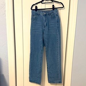 SHEIN Blue Denim Jeans High Waisted Size 4